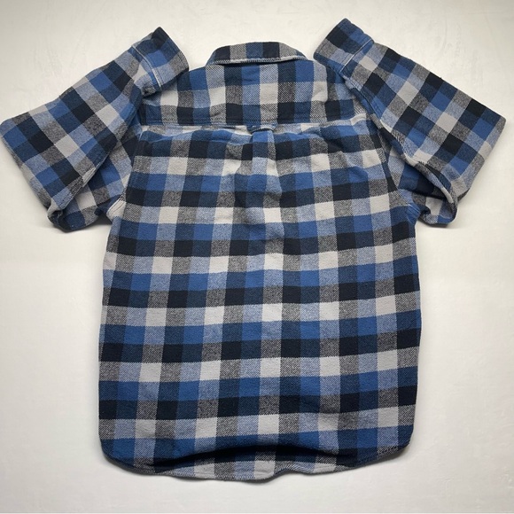 Orvis Men’s Flannel Shirt Jacket Shacket Blue Gray Button Up Lumberjack  Size L - Picture 2 of 8